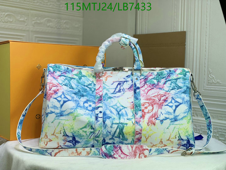 LV Bags-(4A)-Keepall BandouliRe 45-50-,Code: LB7433,$: 115USD