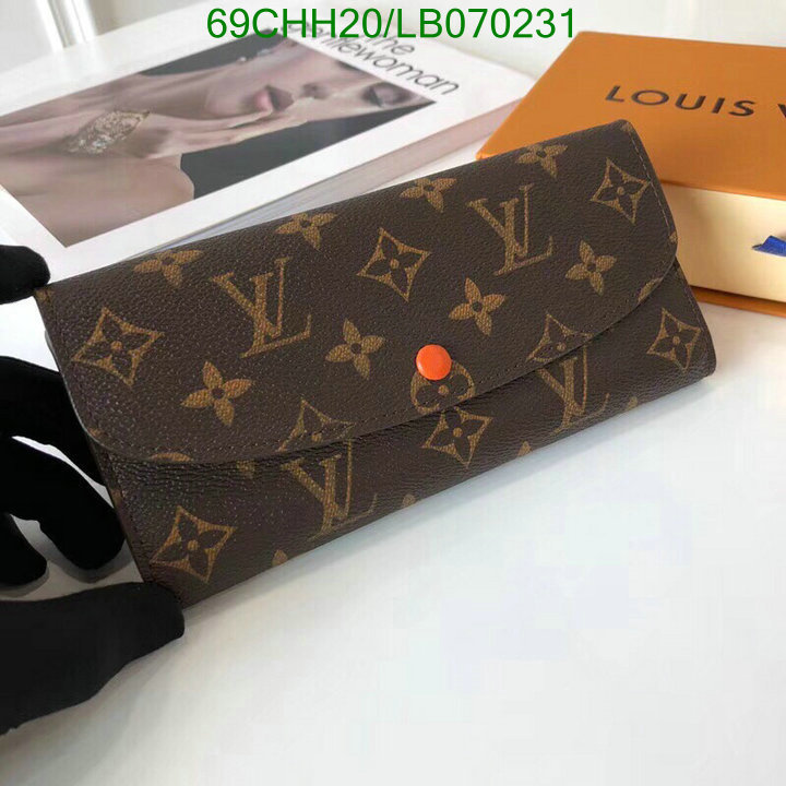 LV Bags-(Mirror)-Wallet-,Code: LB070231,$: 69USD