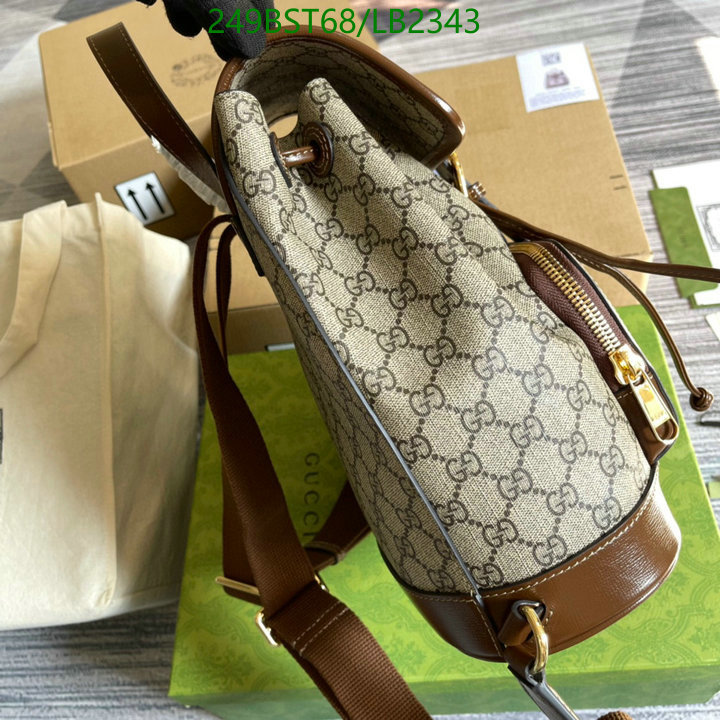 Gucci Bag-(Mirror)-Backpack-,Code: LB2343,$: 249USD