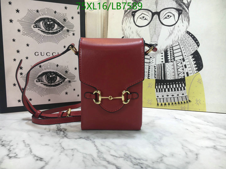 Gucci Bag-(4A)-Horsebit-,Code: LB7589,$: 75USD