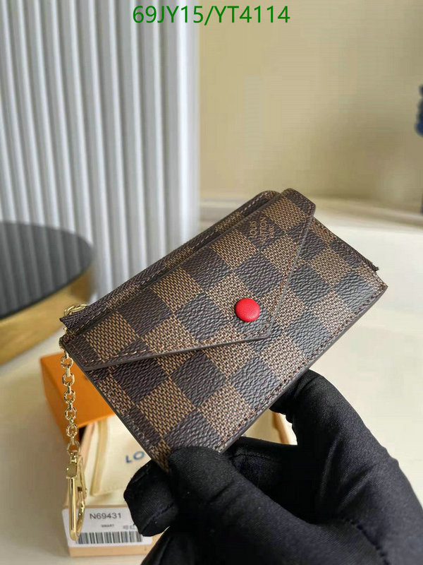 LV Bags-(Mirror)-Wallet-,Code : YT4114,$: 69USD