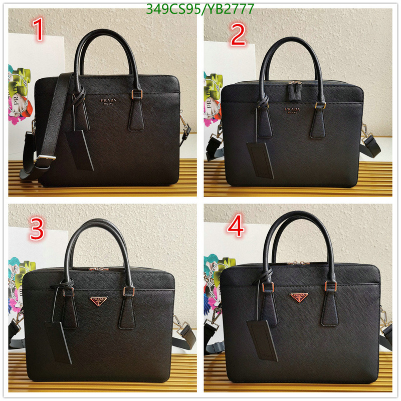 Prada Bag-(Mirror)-Handbag-,Code: YB2777,$: 349USD