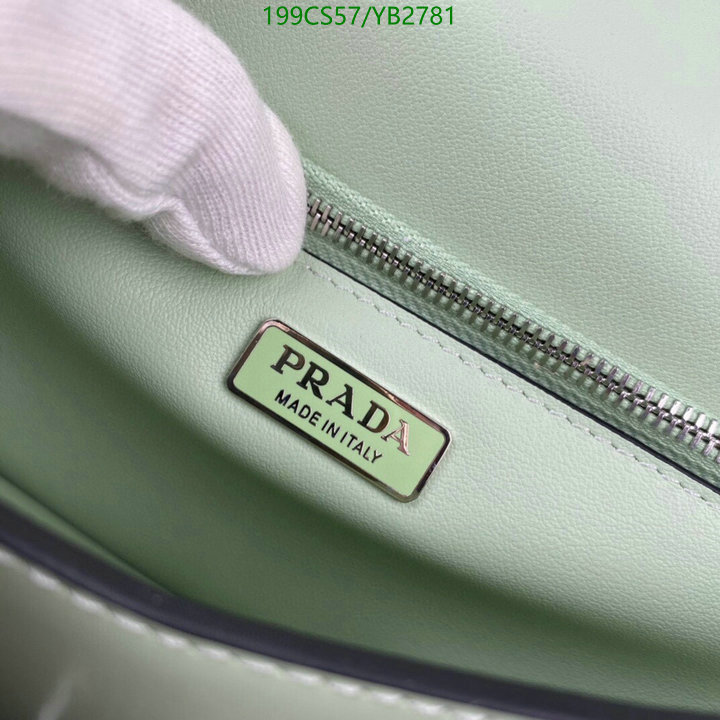 Prada Bag-(Mirror)-Diagonal-,Code: YB2781,$: 199USD