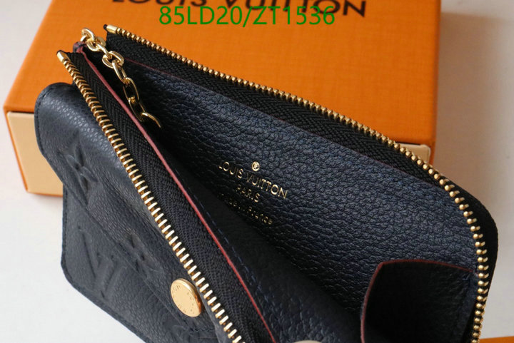 LV Bags-(Mirror)-Wallet-,Code: ZT1536,$: 85USD