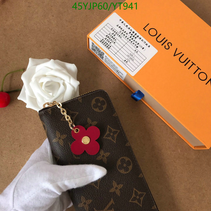 LV Bags-(Mirror)-Wallet-,Code: YT941,$: 45USD