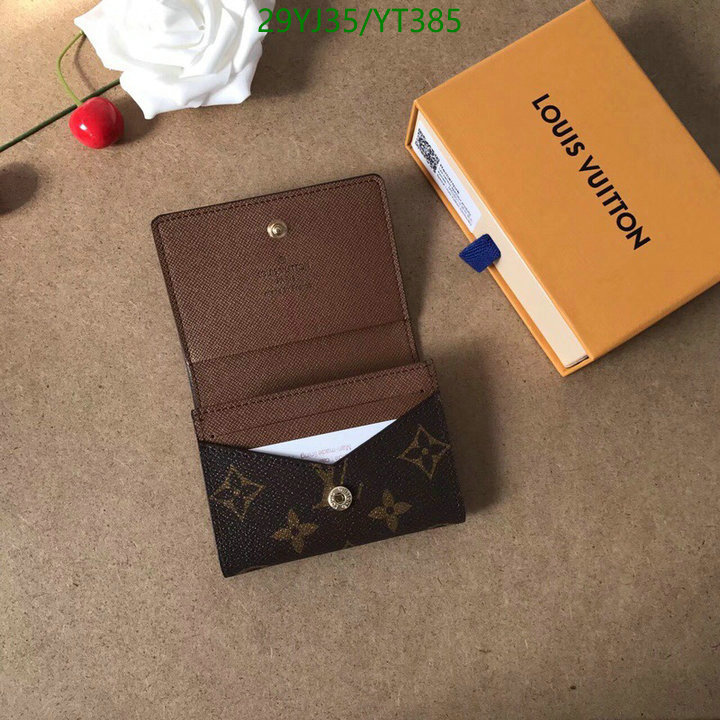 LV Bags-(4A)-Wallet-,Code: YT385,$: 29USD