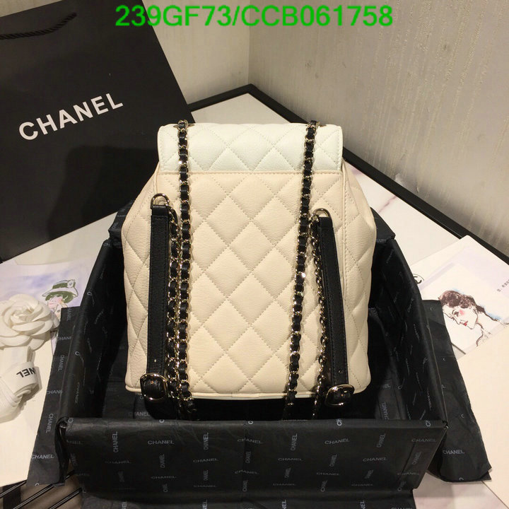 Chanel Bags -(Mirror)-Backpack-,Code: CCB061758,$: 239USD