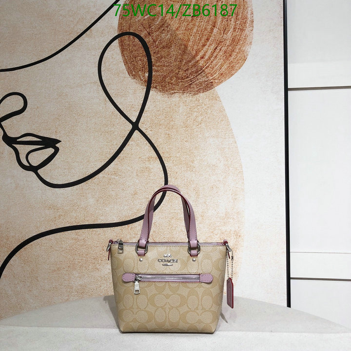 Coach Bag-(4A)-Handbag-,Code: ZB6187,$: 75USD