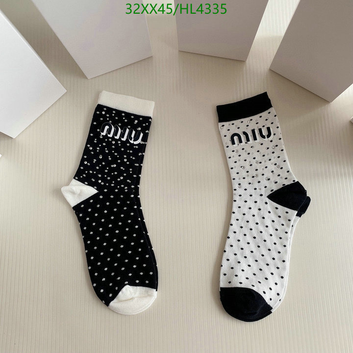 Sock-Miu Miu, Code: HL4335,$: 32USD