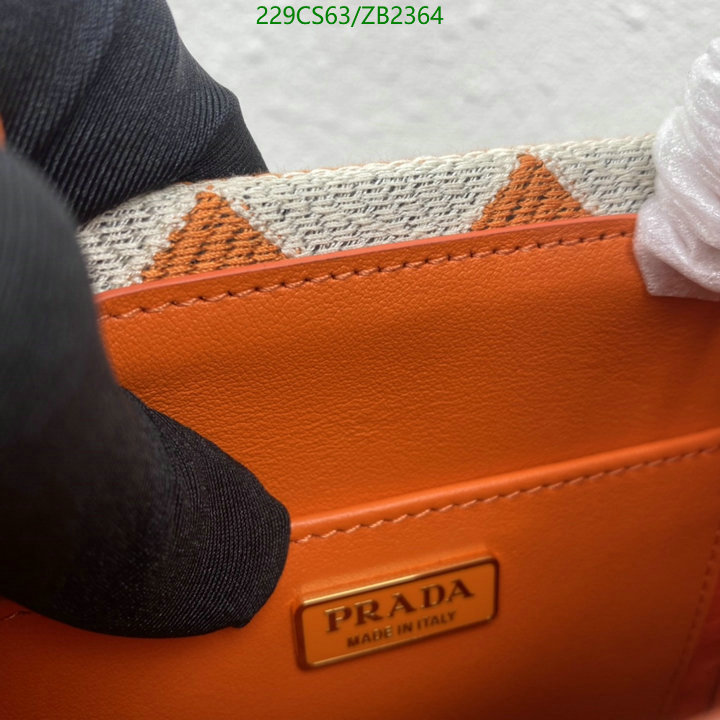 Prada Bag-(Mirror)-Diagonal-,Code: ZB2364,$: 229USD