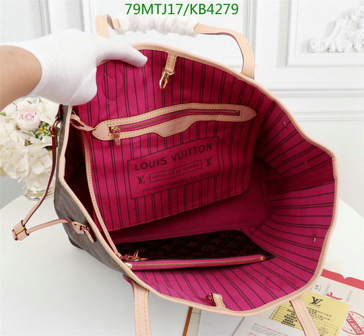 LV Bags-(4A)-Neverfull-,Code: KB4279,$: 79USD