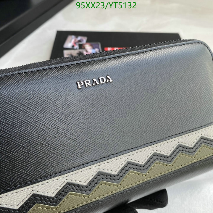 Prada Bag-(Mirror)-Wallet-,Code: YT5132,$: 95USD