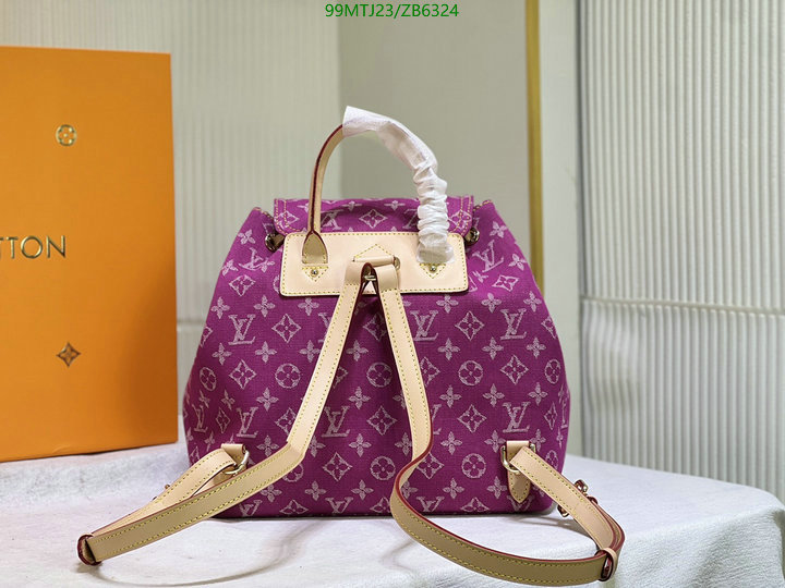 LV Bags-(4A)-Backpack-,Code: ZB6324,$: 99USD