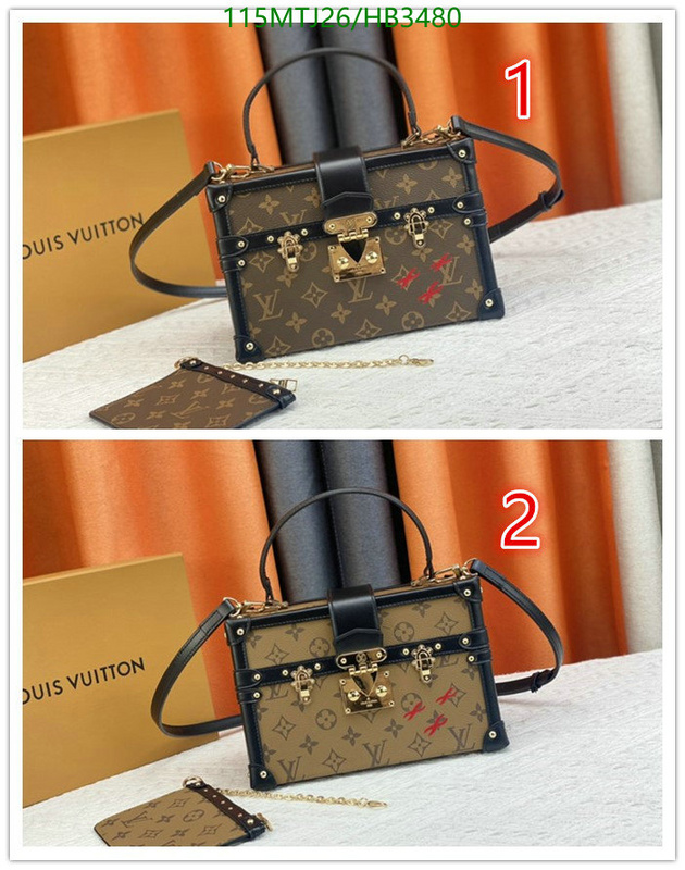 LV Bags-(4A)-Petite Malle-,Code: HB3480,$: 115USD