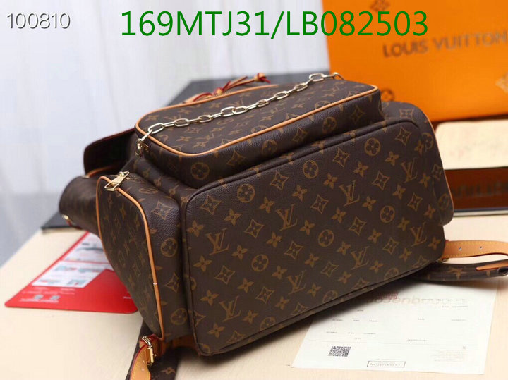 LV Bags-(4A)-Backpack-,Code: LB082503,$:169USD