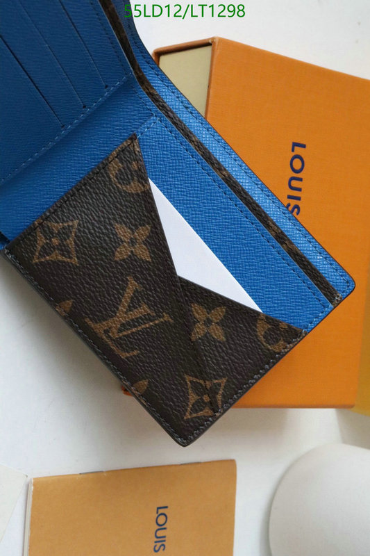 LV Bags-(Mirror)-Wallet-,Code: LT1298,$: 55USD