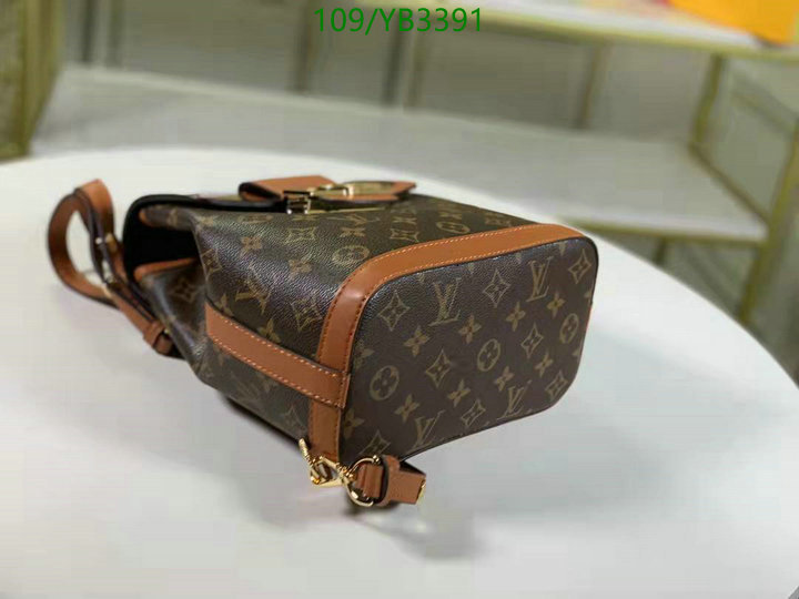 LV Bags-(4A)-Backpack-,Code: YB3391,$: 109USD