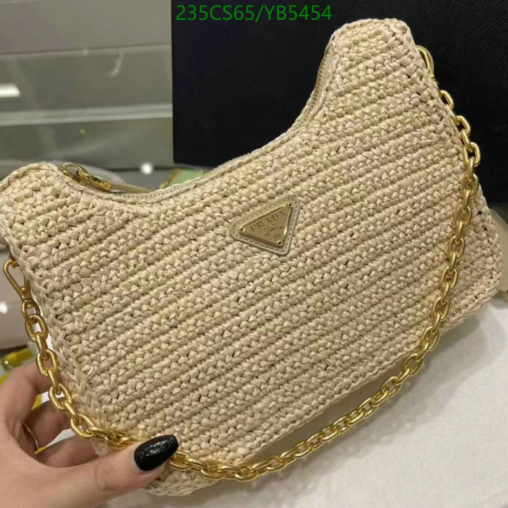 Prada Bag-(Mirror)-Diagonal-,Code: YB5454,$: 235USD