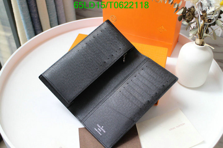 LV Bags-(Mirror)-Wallet-,Code: T0622118,$: 65USD