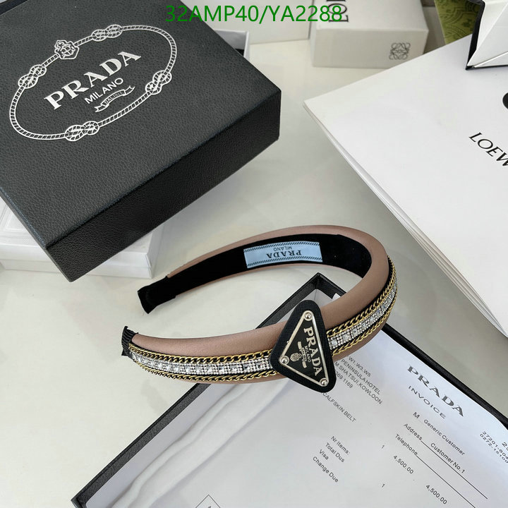 Headband-Prada, Code: YA2288,$: 32USD