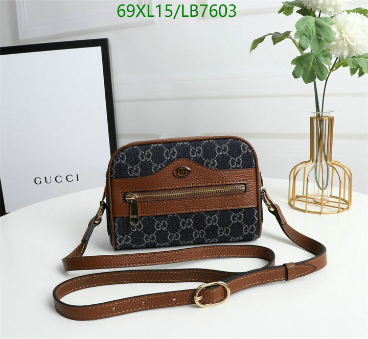 Gucci Bag-(4A)-Diagonal-,Code: LB7603,$: 69USD