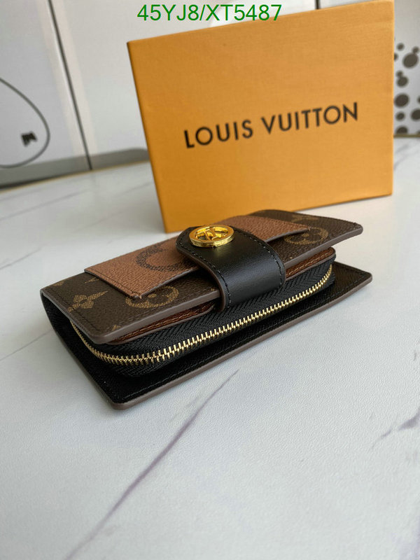 LV Bags-(4A)-Wallet-,Code: XT5487,$: 45USD