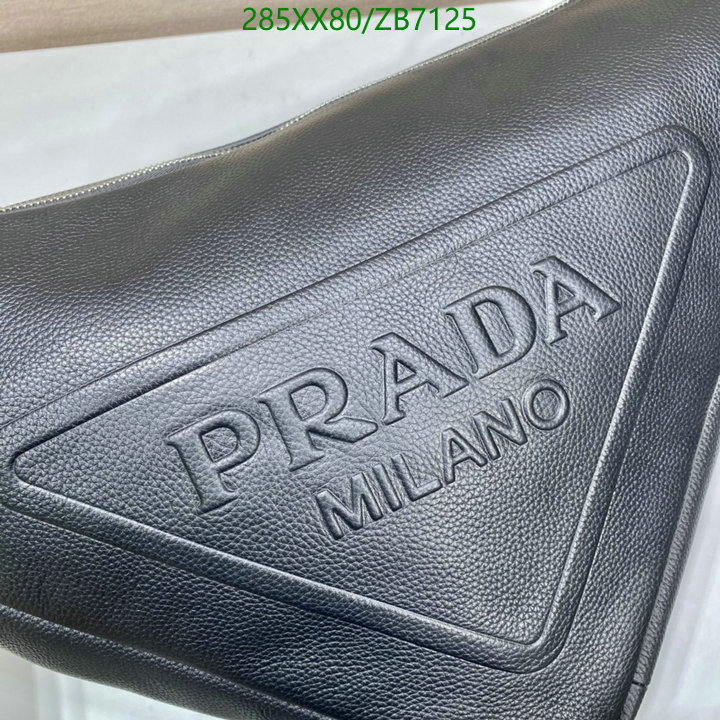 Prada Bag-(Mirror)-Triangle,Code: ZB7125,$: 285USD