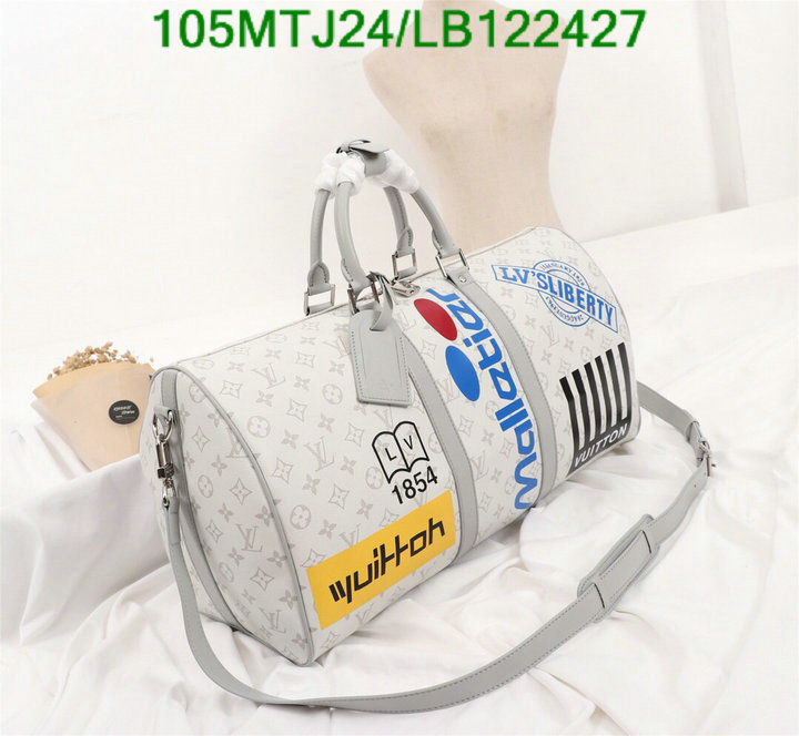 LV Bags-(4A)-Keepall BandouliRe 45-50-,Code: LB122427,$: 105USD