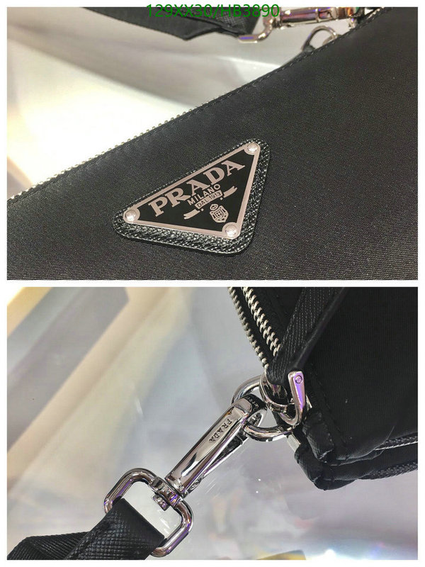 Prada Bag-(Mirror)-Diagonal-,Code: HB3890,$: 129USD