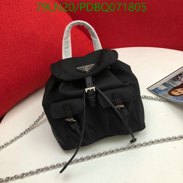 Prada Bag-(4A)-Backpack-,Code:PDBQ071805,$: 119USD