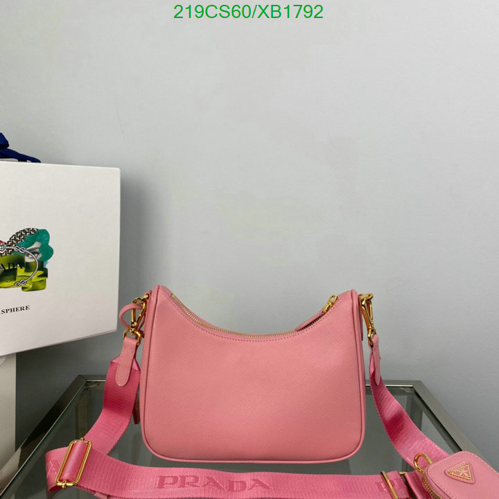 Prada Bag-(Mirror)-Diagonal-,Code: XB1792,$: 219USD