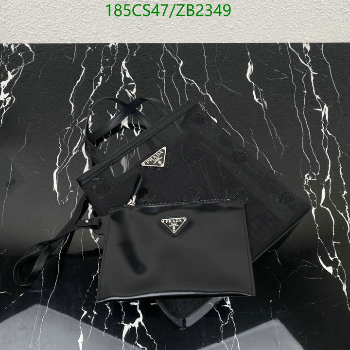 Prada Bag-(Mirror)-Diagonal-,Code: ZB2349,$: 185USD