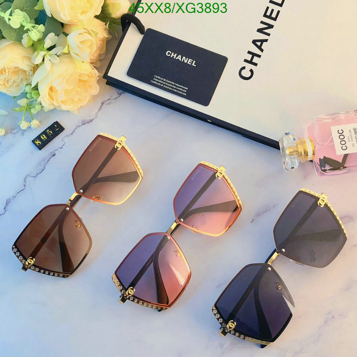 Glasses-Chanel, Code: XG3893,$: 45USD