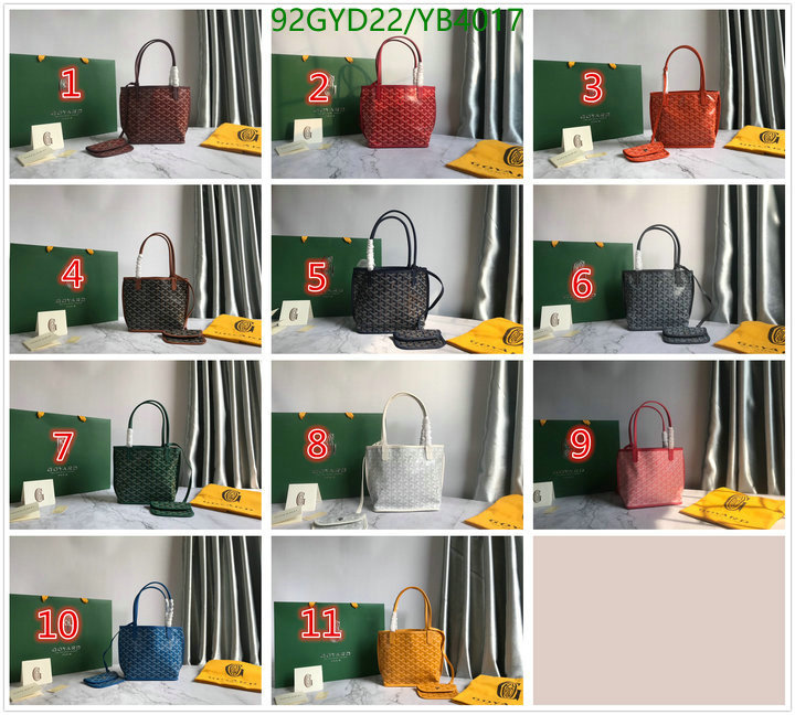 Goyard Bag-(4A)-Handbag-,Code: YB4017,$: 92USD