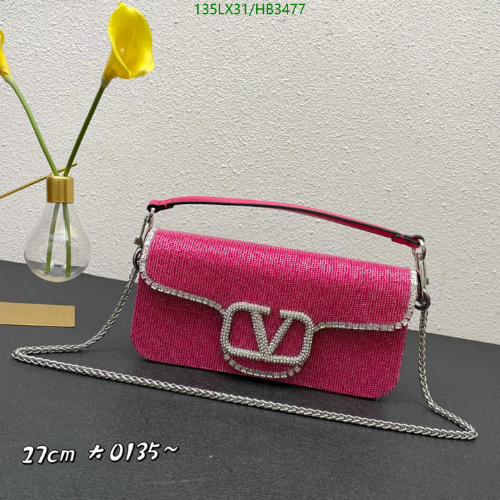 Valentino Bag-(4A)-LOC-V Logo ,Code: HB3477,$: 135USD