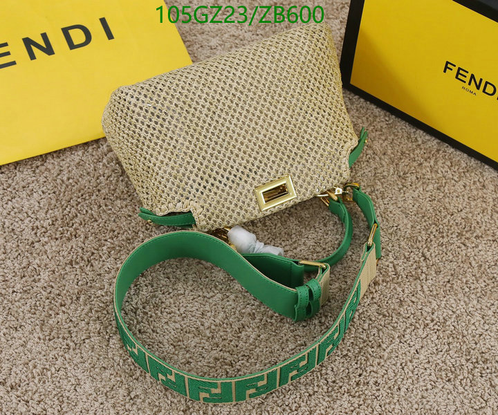 Fendi Bag-(4A)-Handbag-,Code: ZB600,$: 105USD