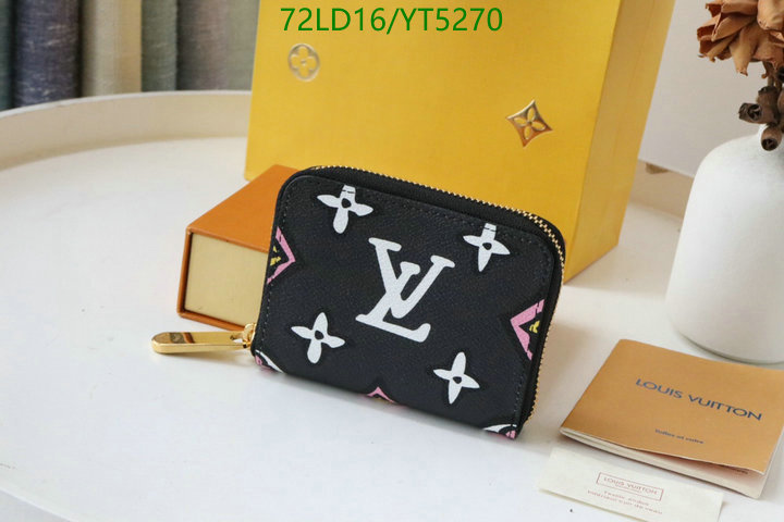 LV Bags-(Mirror)-Wallet-,Code: YT5270,$: 72USD