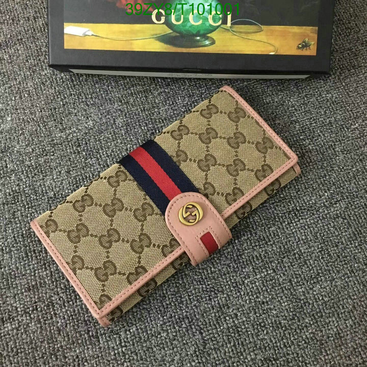 Gucci Bag-(4A)-Wallet-,Code: T101001,$:39USD