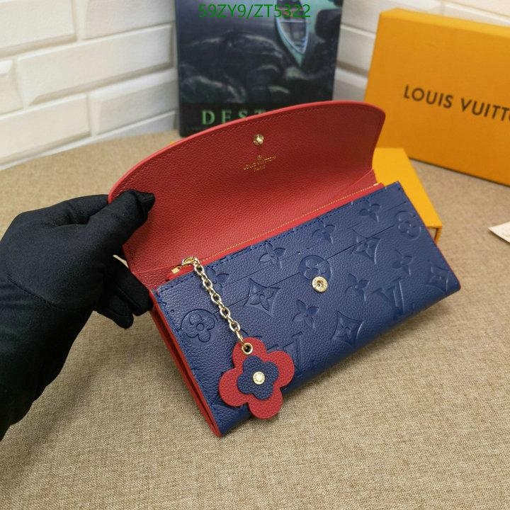 LV Bags-(4A)-Wallet-,Code: ZT5322,$: 59USD