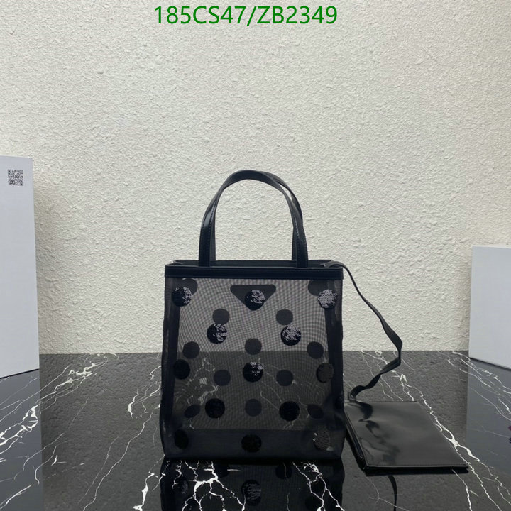 Prada Bag-(Mirror)-Diagonal-,Code: ZB2349,$: 185USD