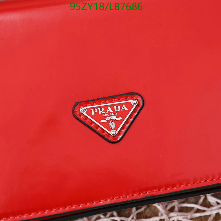 Prada Bag-(4A)-Diagonal-,Code: LB7686,$: 95USD