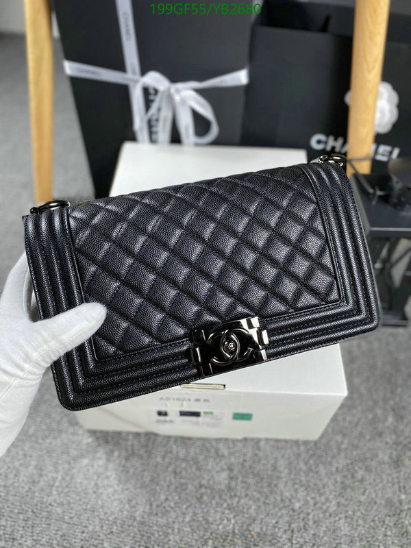 Chanel Bags -(Mirror)-Le Boy,Code: YB2680,$: 199USD