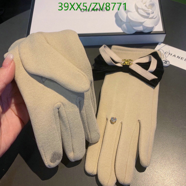 Gloves-Chanel, Code: ZV8771,$: 39USD