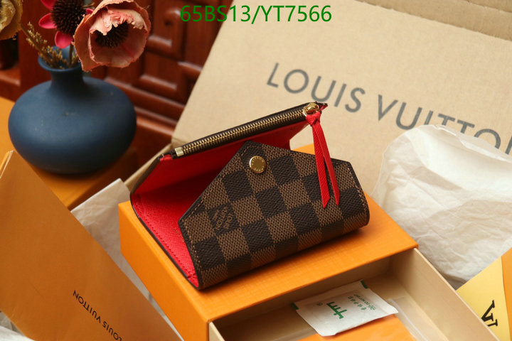 LV Bags-(Mirror)-Wallet-,Code: YT7566,$: 65USD