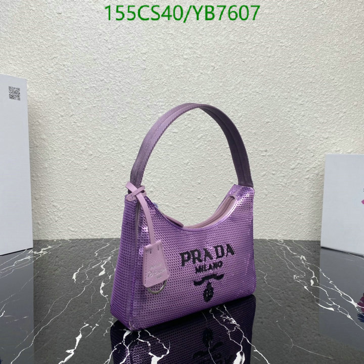 Prada Bag-(Mirror)-Re-Edition 2000,Code: YB7607,$: 155USD