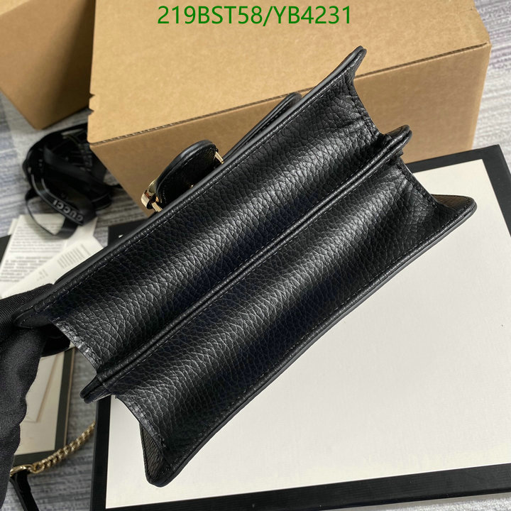 Gucci Bag-(Mirror)-Diagonal-,Code: YB4231,$: 219USD