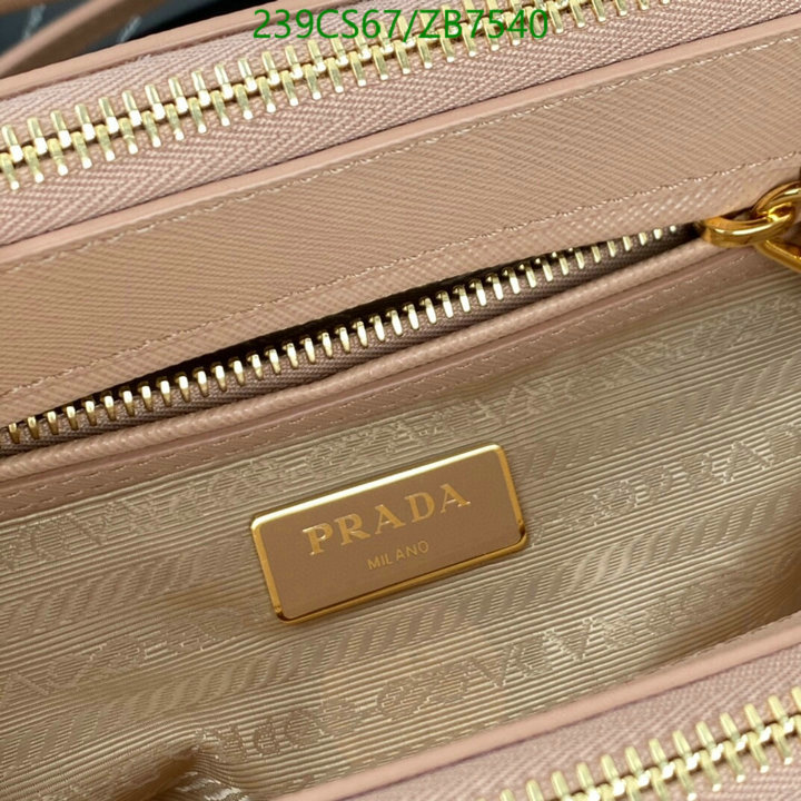 Prada Bag-(Mirror)-Handbag-,Code: ZB7540,$: 239USD