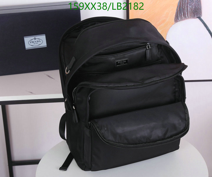 Prada Bag-(Mirror)-Backpack-,Code: LB2182,$: 159USD