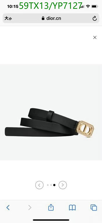 Belts-Dior,Code: YP7127,$: 59USD