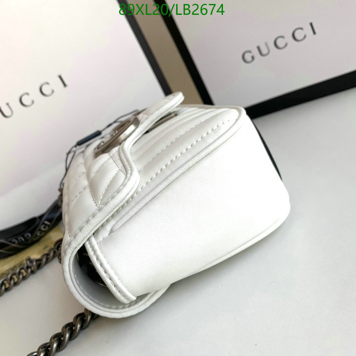 Gucci Bag-(4A)-Marmont,Code: LB2674,$: 89USD